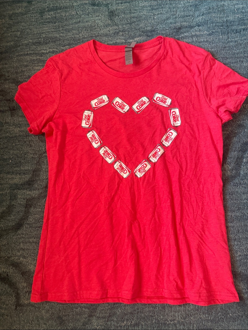 Red Short-Sleeve Graphic Diet Coke Heart Tee